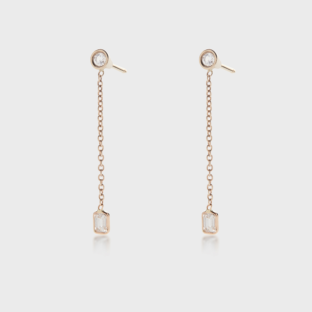 Downtown Diamond Drop Earrings