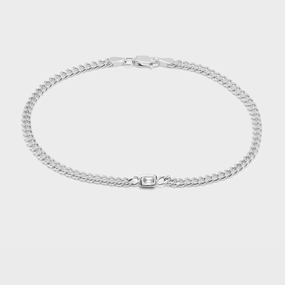 Emerald Cut Chelsea Chain Bracelet