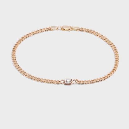 Emerald Cut Chelsea Chain Bracelet