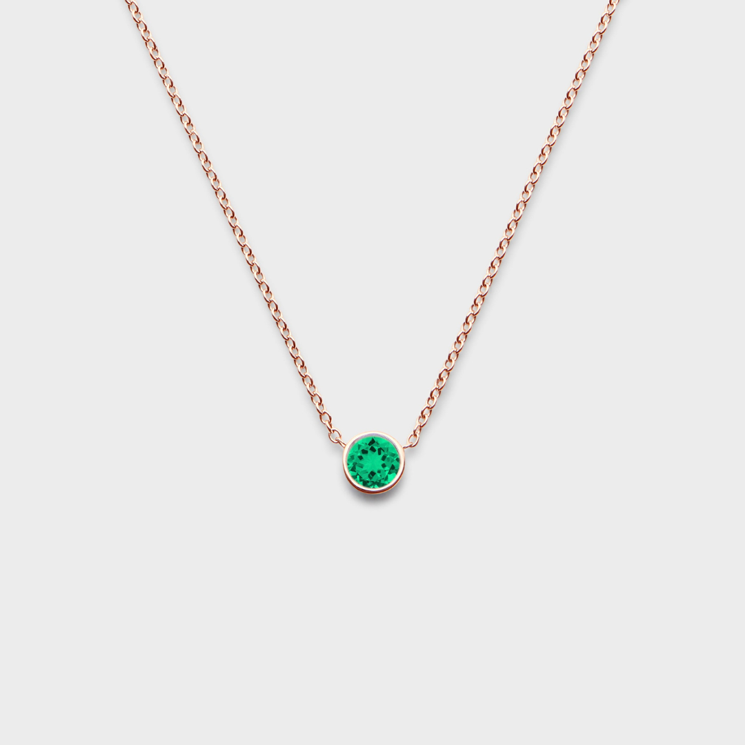Gemstone Classic Bezel Pendant
