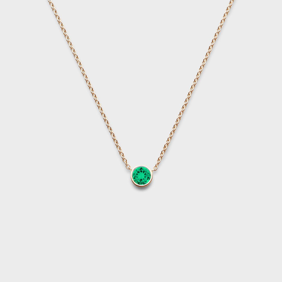 Gemstone Classic Bezel Pendant