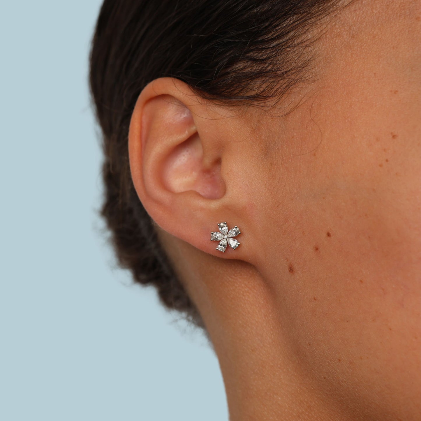 Flower Diamond Earrings