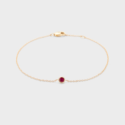Gemstone Petite Bezel Bracelet