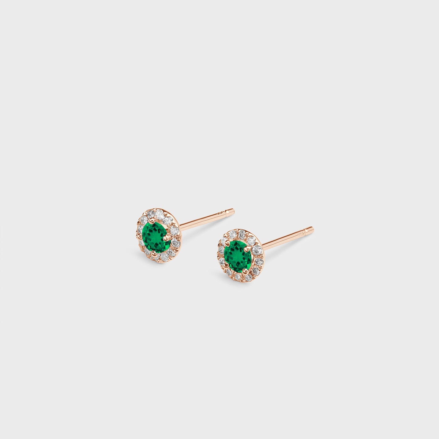 Gemstone Halo Studs