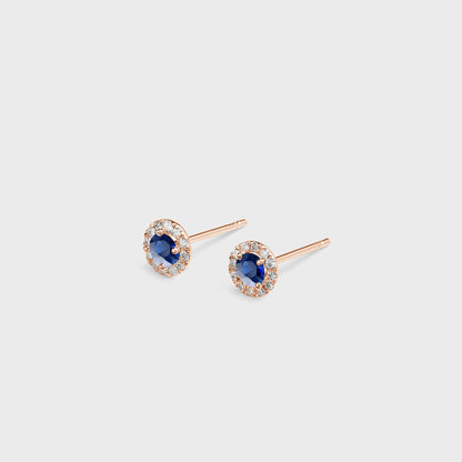 Gemstone Halo Studs