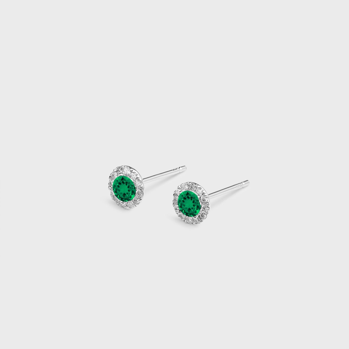 Gemstone Halo Studs