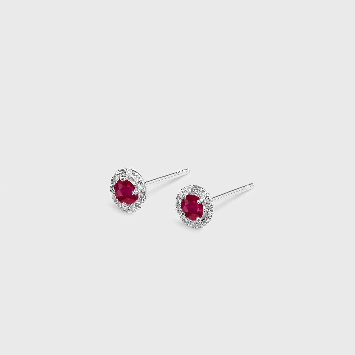 Gemstone Halo Studs