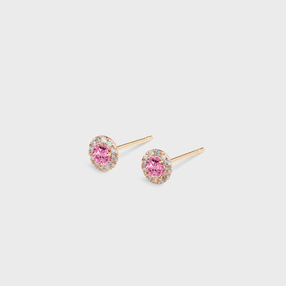 Gemstone Halo Studs