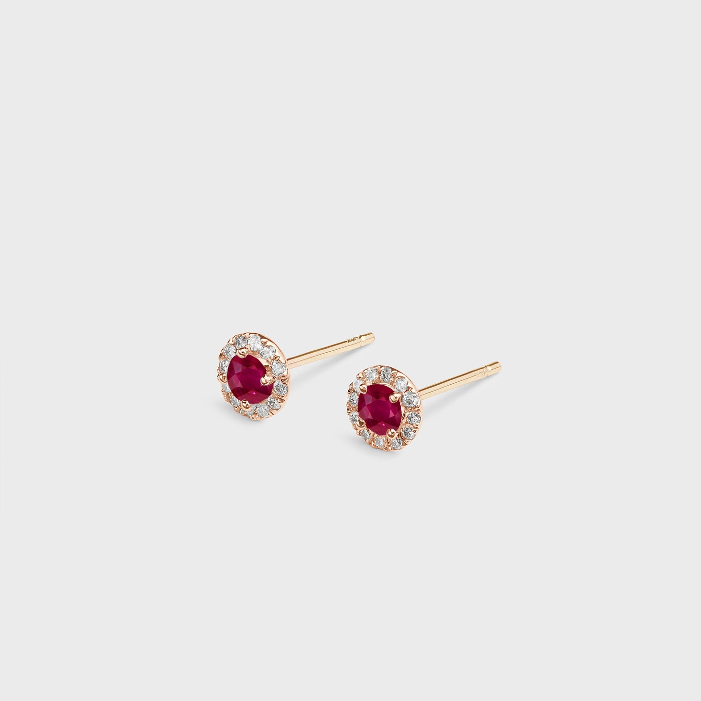 Gemstone Halo Studs