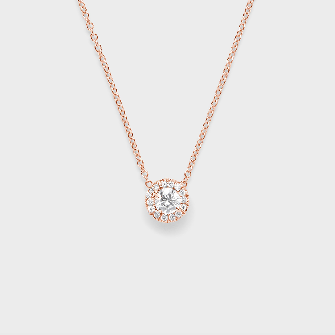 Diamond Halo Pendant