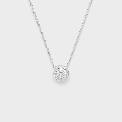Diamond Halo Pendant