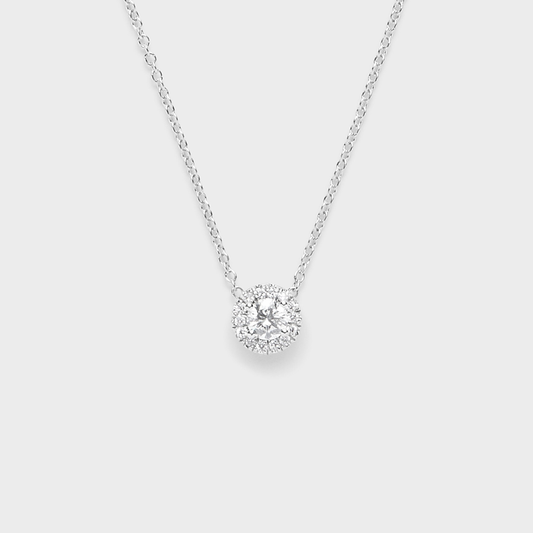 Diamond Halo Pendant