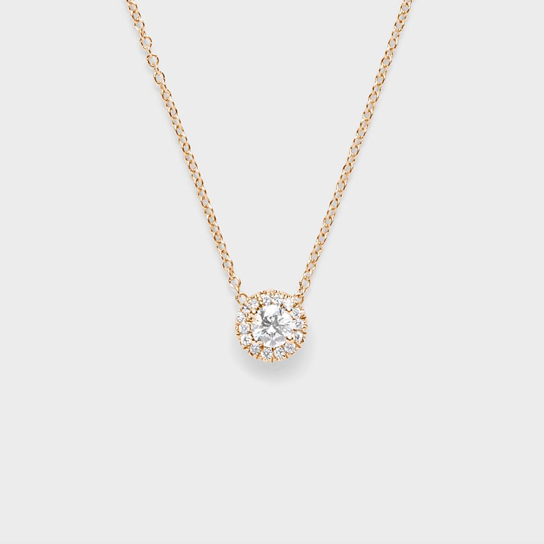 Diamond Halo Pendant
