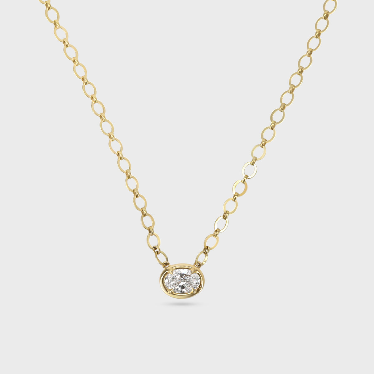 Colette Oval Diamond Pendant