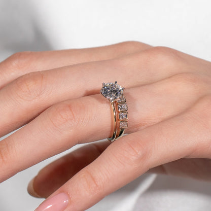 Bezel Set Radiant Cut Band