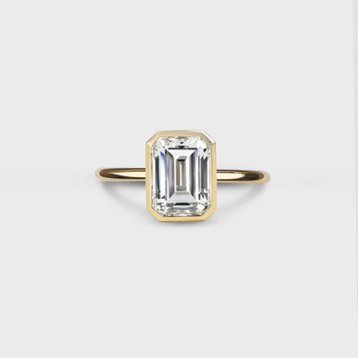 2.23ct Emerald Cut Engagement Ring