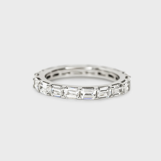 East West Emerald Cut Band