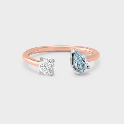 Gemstone Irene Toi et Moi Ring