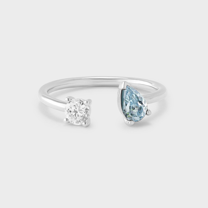 Gemstone Irene Toi et Moi Ring