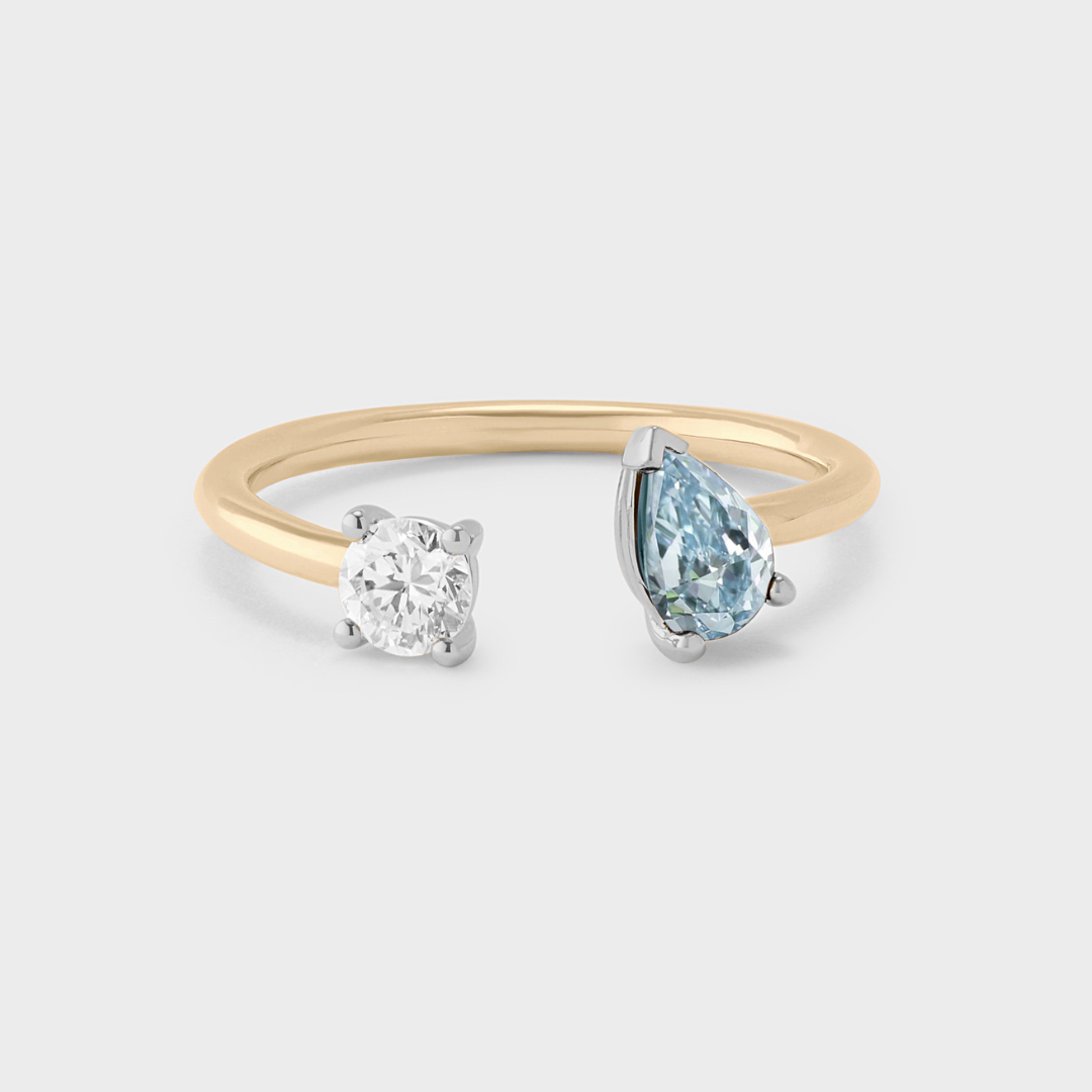 Gemstone Irene Toi et Moi Ring