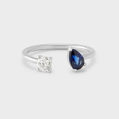 Gemstone Irene Toi et Moi Ring
