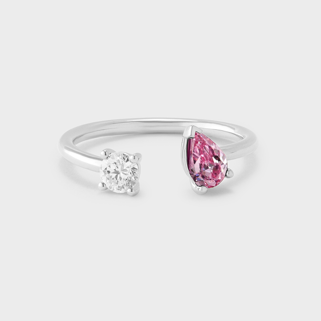 Gemstone Irene Toi et Moi Ring
