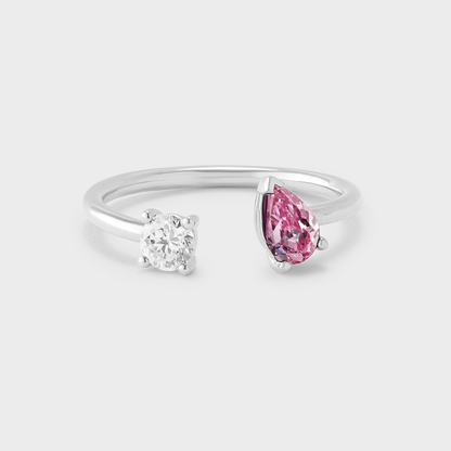 Gemstone Irene Toi et Moi Ring