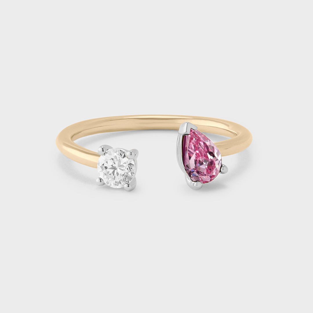 Gemstone Irene Toi et Moi Ring