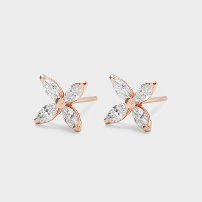 Marquise Diamond Studs