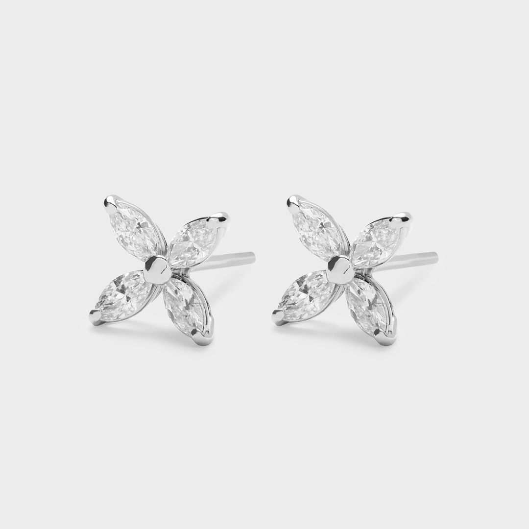 Marquise Diamond Studs