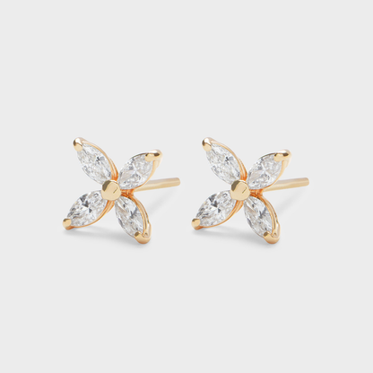 Marquise Diamond Studs