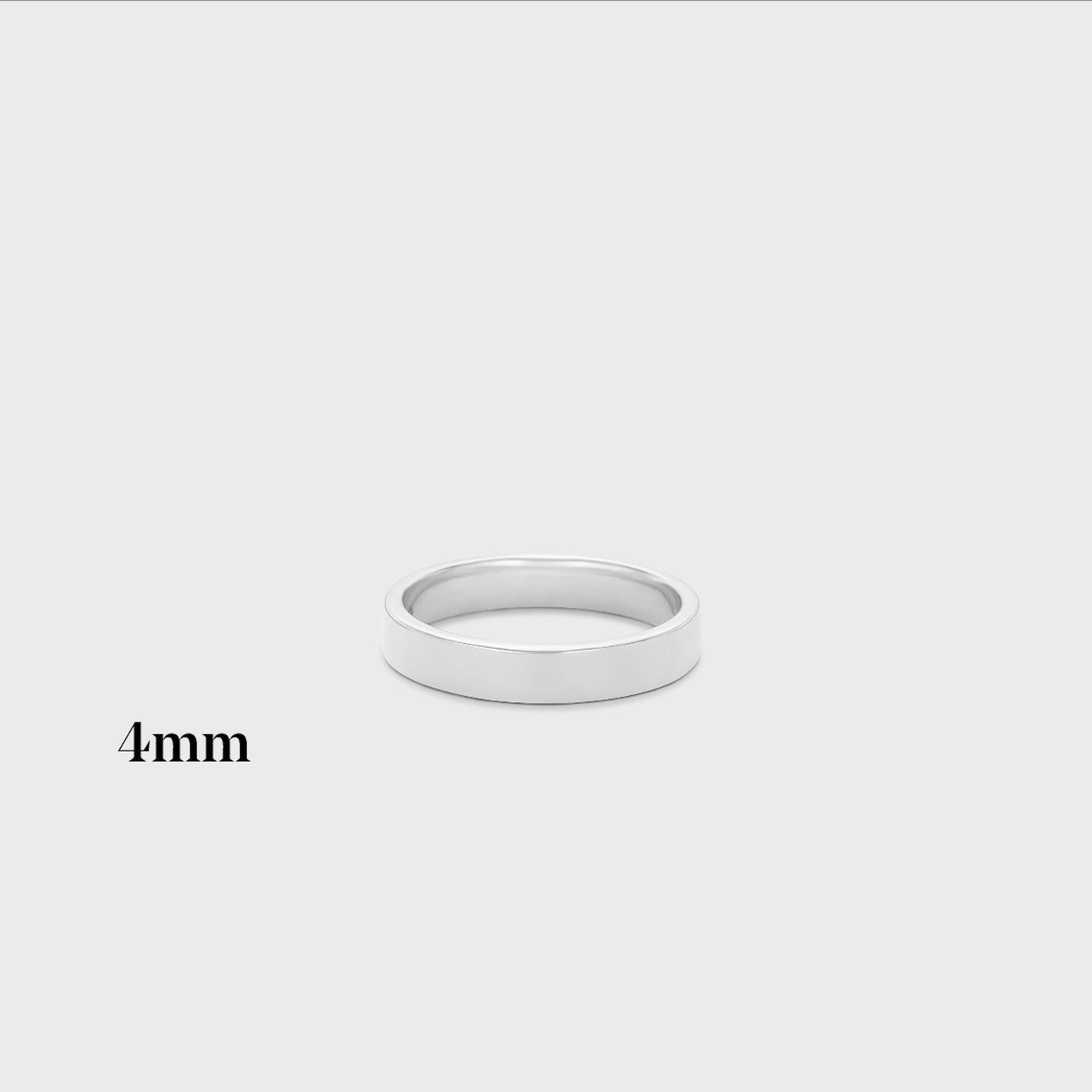 4mm | 14k white | high polish , 4mm | 14k white | matte , 4mm | 18k white | high polish , 4mm | 18k white | matte , 4mm | platinum | high polish , 4mm | platinum | matte