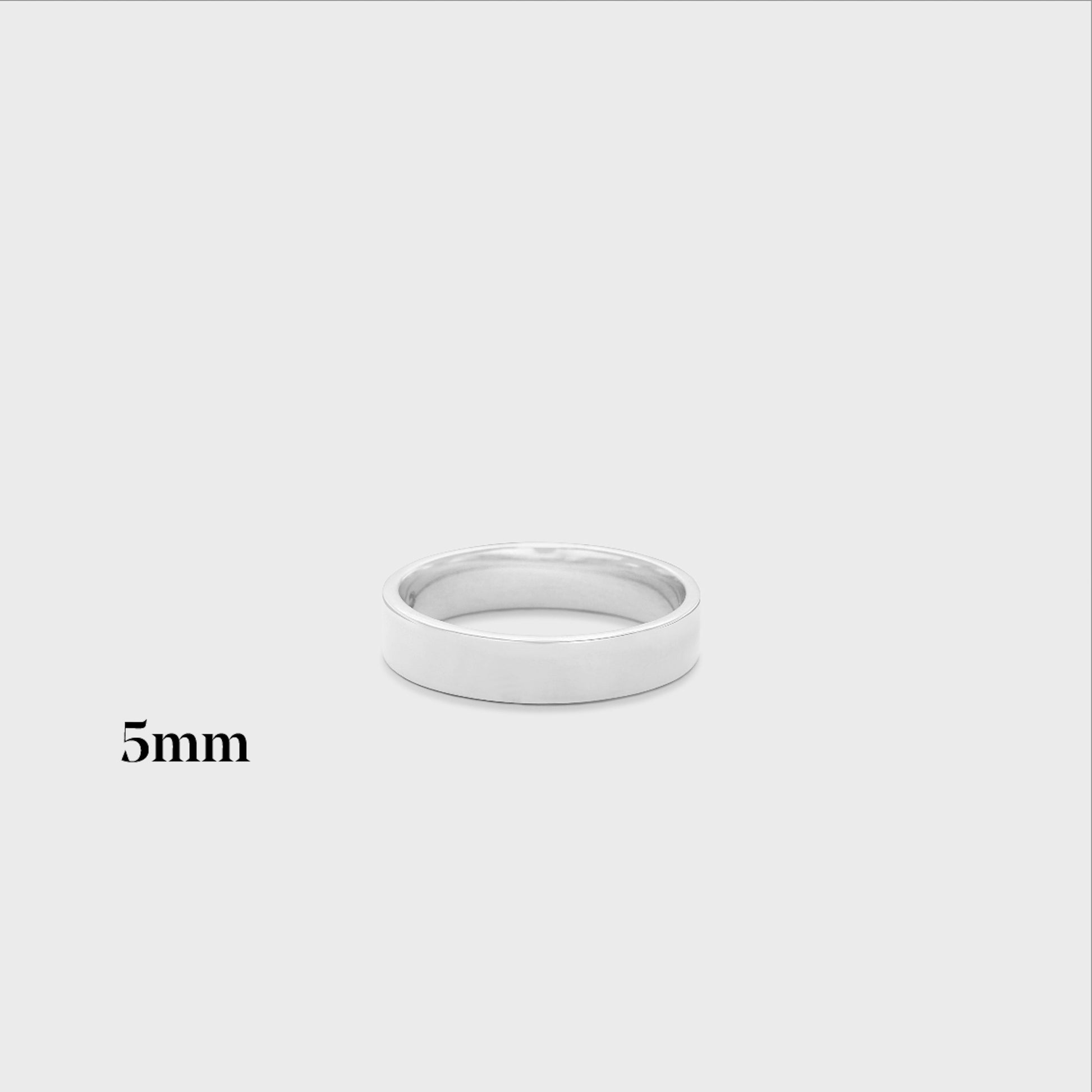 5mm | 14k white | high polish , 5mm | 14k white | matte , 5mm | 18k white | high polish , 5mm | 18k white | matte , 5mm | platinum | high polish , 5mm | platinum | matte