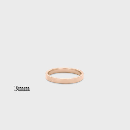 3mm | 14k rose | high polish , 3mm | 14k rose | matte , 3mm | 18k rose | high polish , 3mm | 18k rose | matte