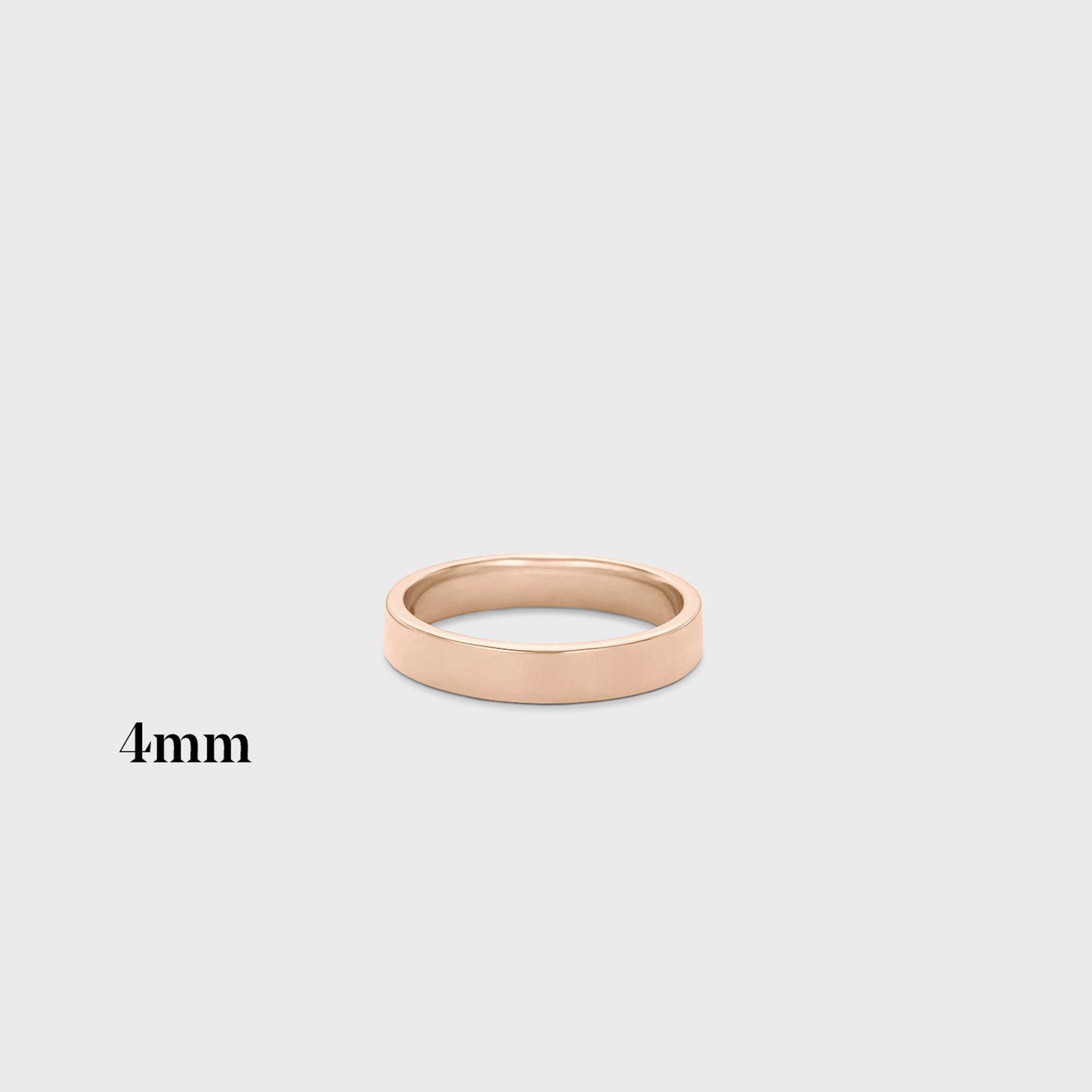 4mm | 14k rose | high polish , 4mm | 14k rose | matte , 4mm | 18k rose | high polish , 4mm | 18k rose | matte