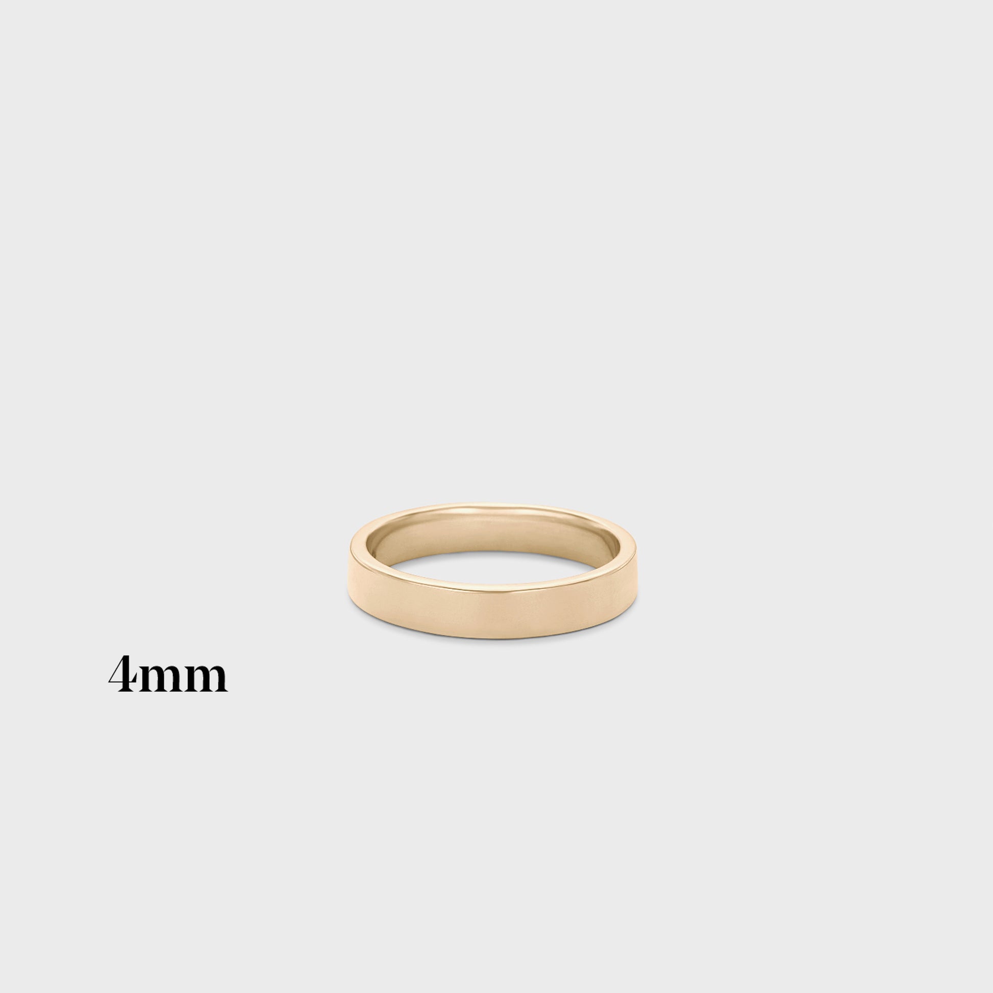 4mm | 14k yellow | high polish , 4mm | 14k yellow | matte , 4mm | 18k yellow | high polish , 4mm | 18k yellow | matte