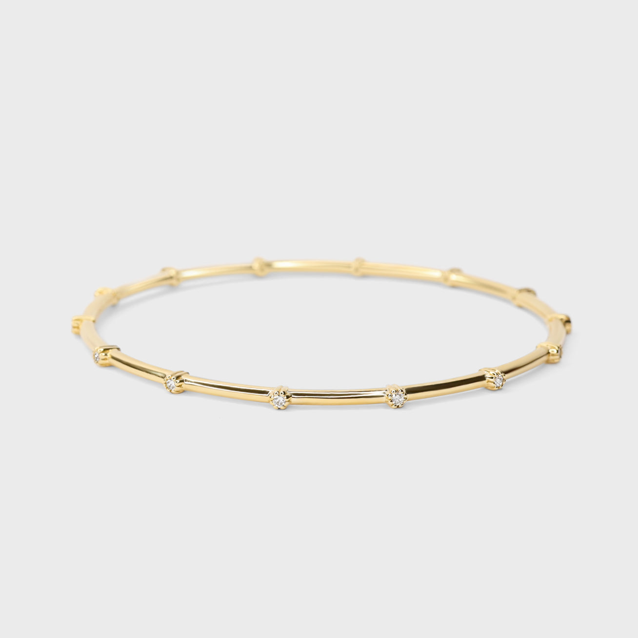 Milgrain Diamond Bangle