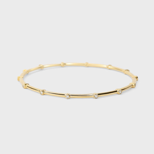 Milgrain Diamond Bangle