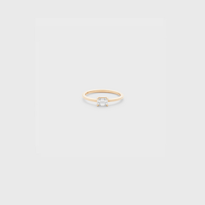 Eastbound Emerald Cut Ring