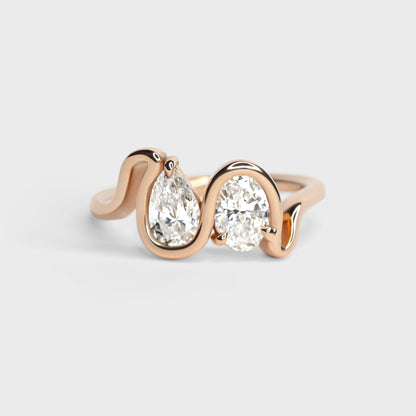 Ivy Diamond Toi et Moi Ring