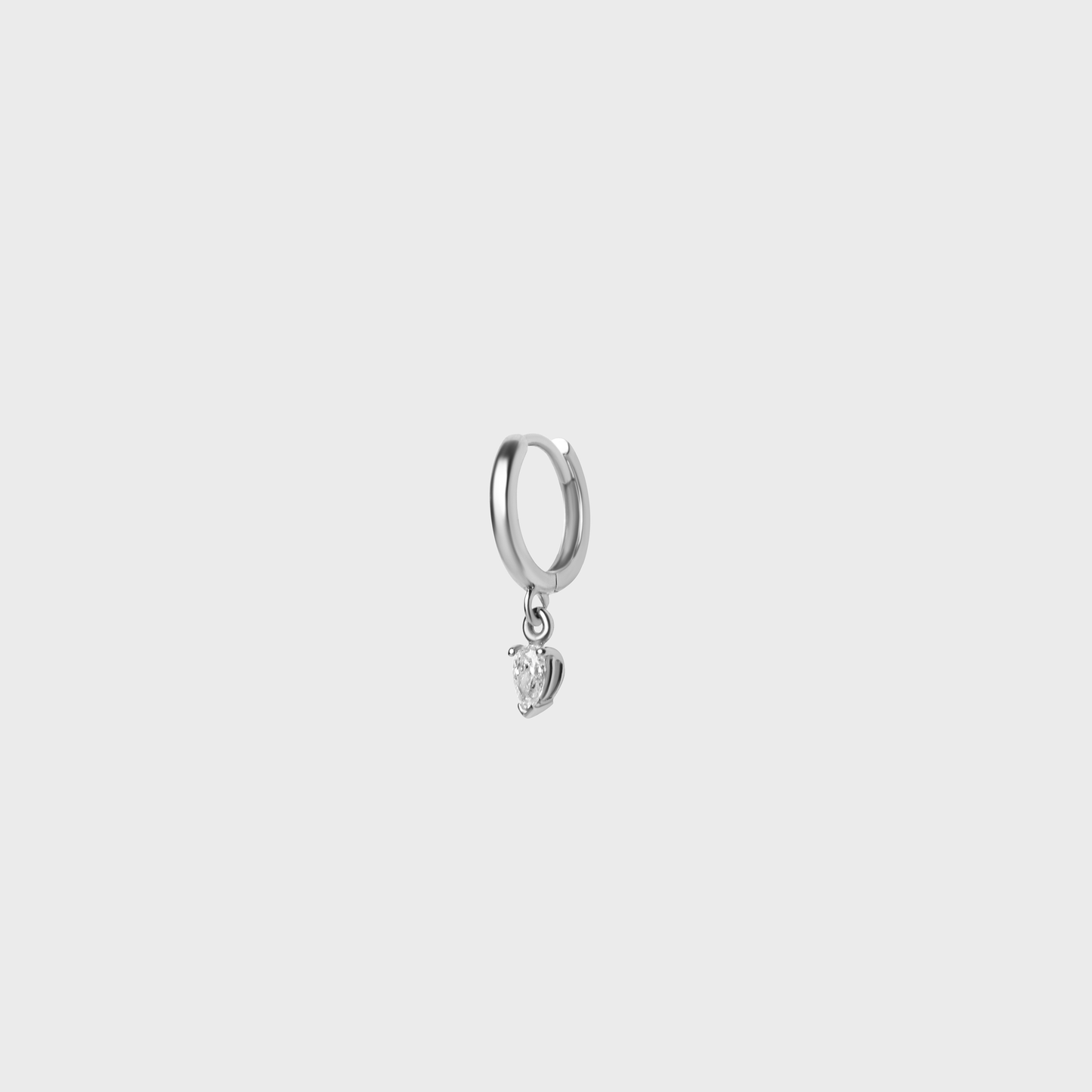 Petite Pear Charm Hoops