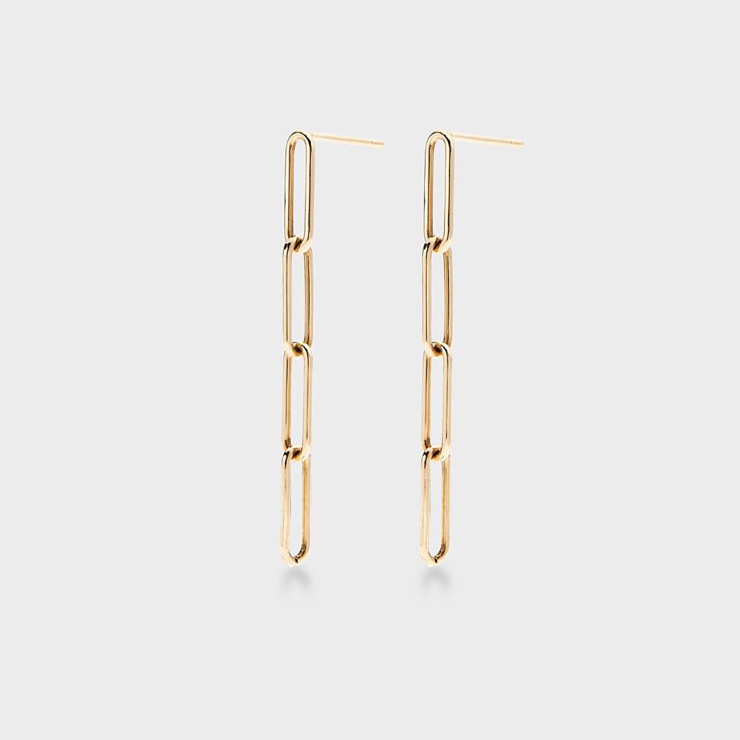 Paperclip Drop Earrings