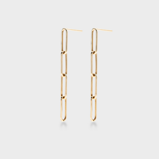 Paperclip Drop Earrings