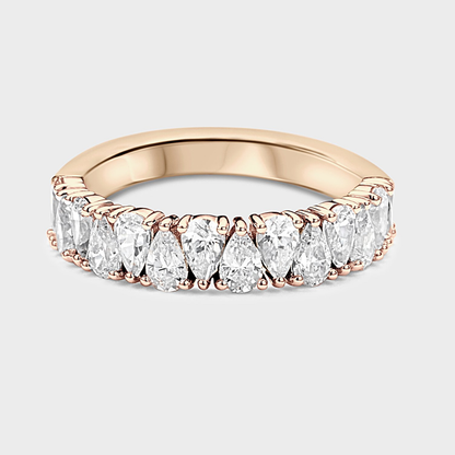 Pear Shape Diamond Band