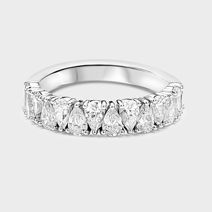 Pear Shape Diamond Band
