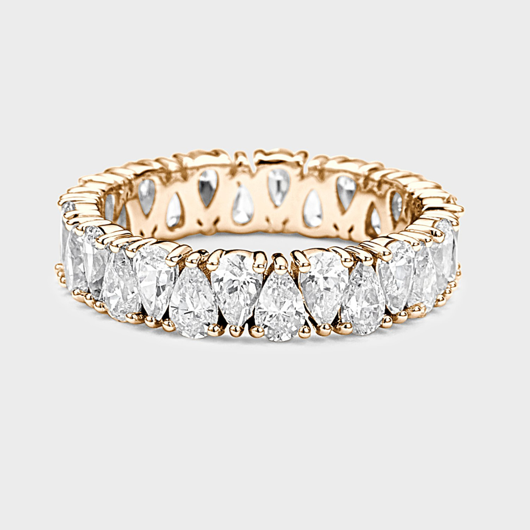 Pear Shape Diamond Band