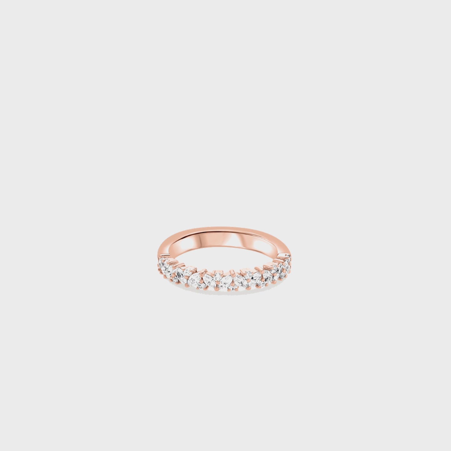 3mm | Half band | 14k rose , 3mm | Half band | 18k rose 
