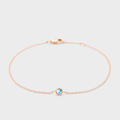 Gemstone Petite Bezel Bracelet