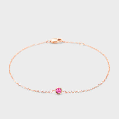 Gemstone Petite Bezel Bracelet