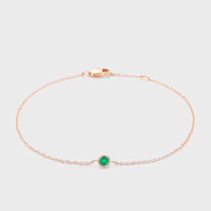 Gemstone Petite Bezel Bracelet